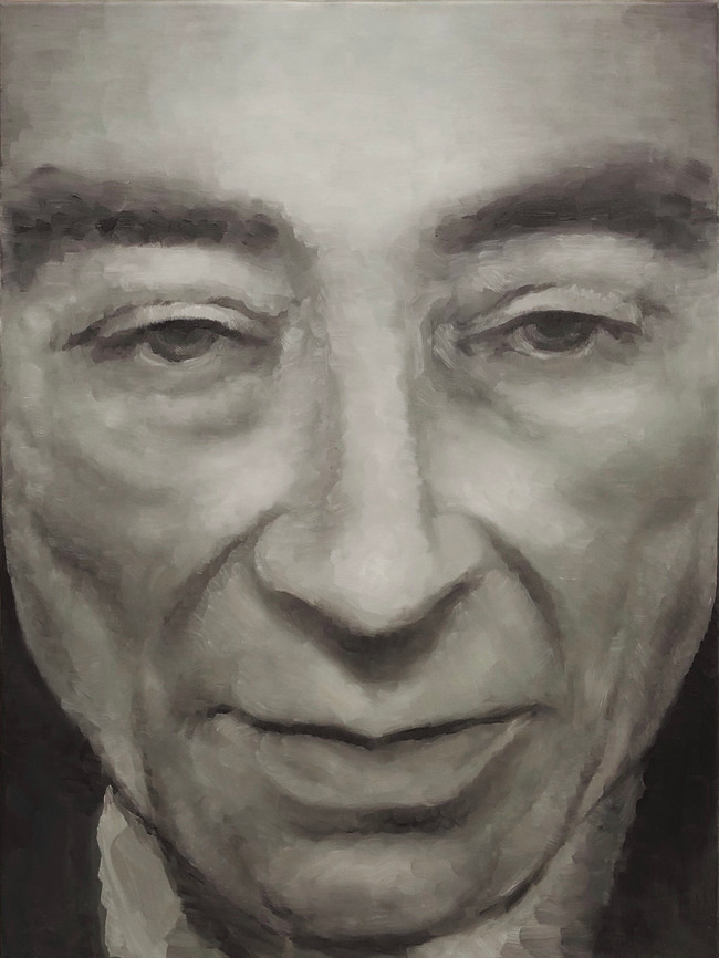 oppenheimer man portrait painting tuymans