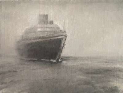 leif ship ocean titanic monochrome